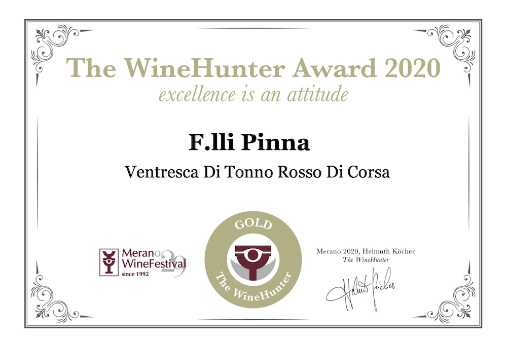 Ventresca di tonno rosso – The WineHunter Award Gold 2020