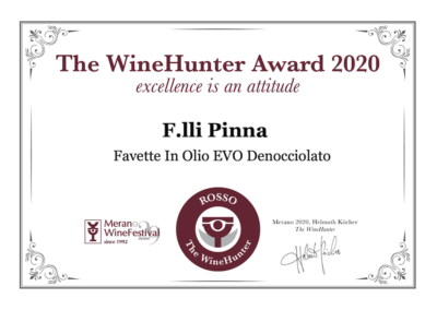 Favette in olio EVO – The WineHunter Award Rosso 2020