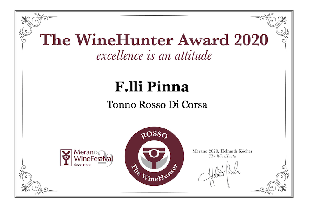 Tonno rosso – The WineHunter Award Rosso 2020