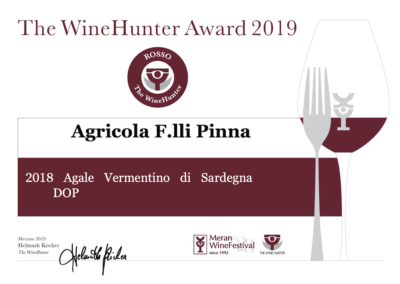 2018 AGale Vermentino di Sardegna – The WH Award Rosso 2019