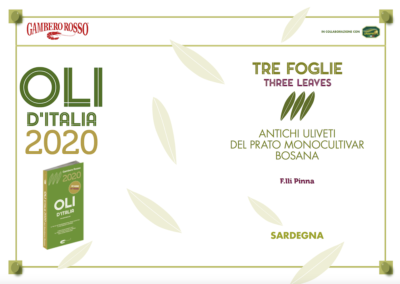 Oli d’Italia 2020 – Tre foglie – Gambero Rosso