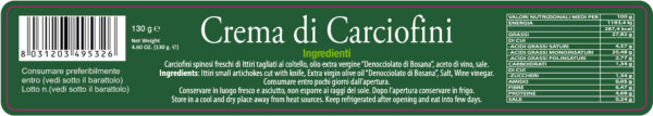 Crema di carciofini in Denocciolato di Bosana - immagine 2