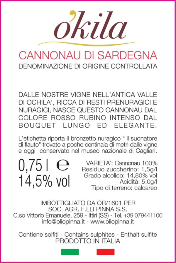 Okila Cannonau di Sardegna - Image 2