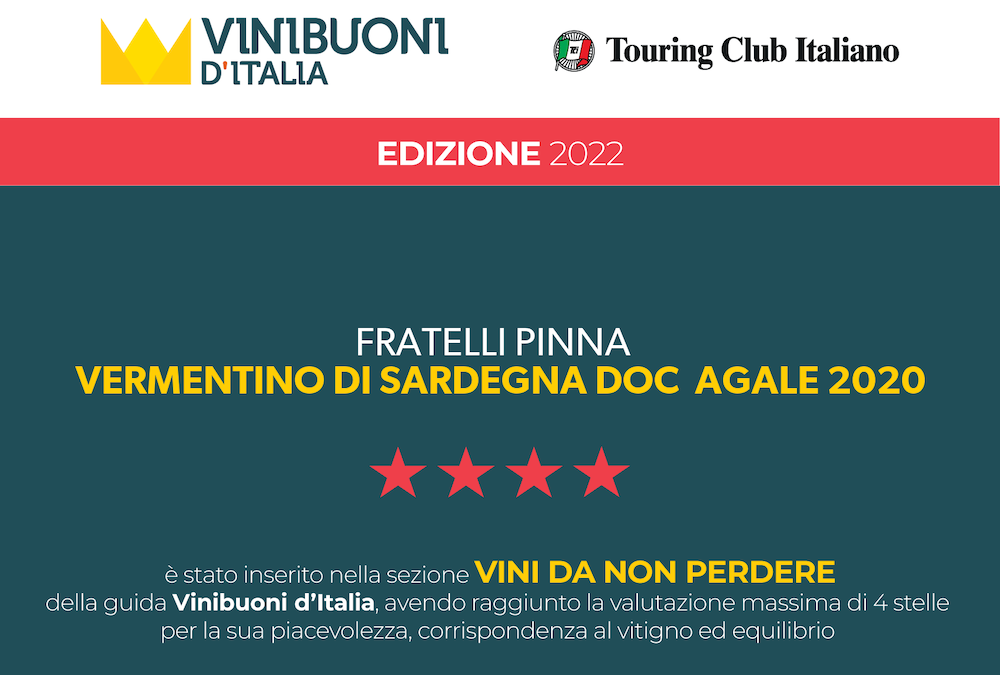 Vermentino di Sardegna Doc Agate 2020 – Vinibuoni d’Italia