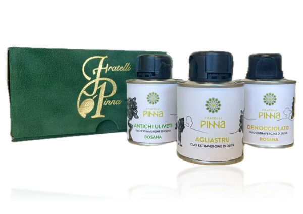 Cofanetto verde  con 3 lattine 100 ml